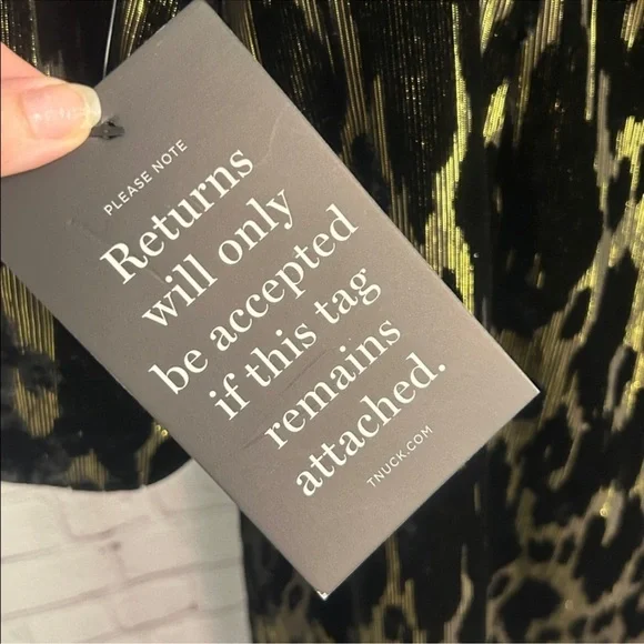 Tuckernuck Pomander Place New Metallic Velvet burnout Samantha dress gold sz 10 - Picture 8 of 9